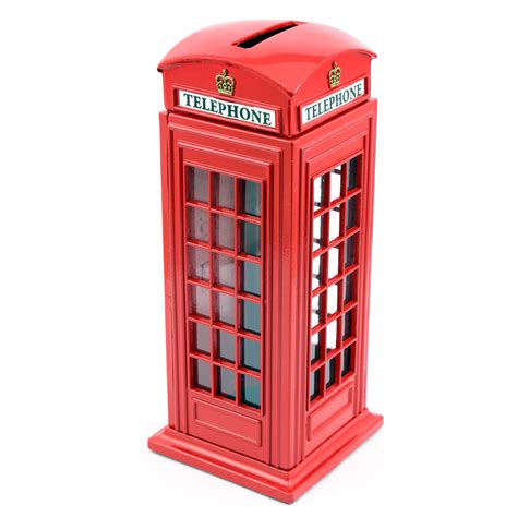 Telephone Box Die Cast Money Box 